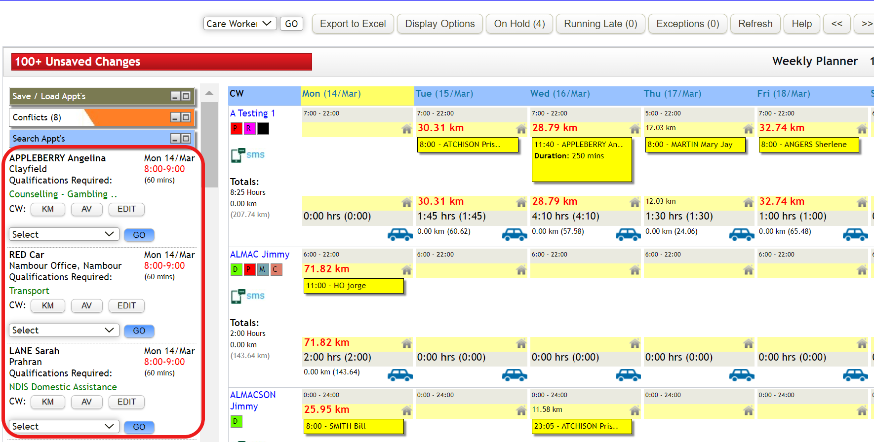 Weekly Planner 3 - Scheduling – TurnPoint Knowledge Base